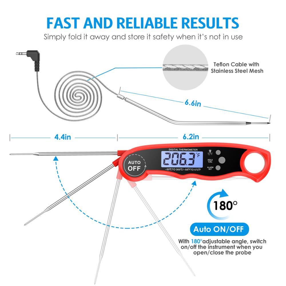 TheEZKitchen™ Digital Waterproof Food Thermometer